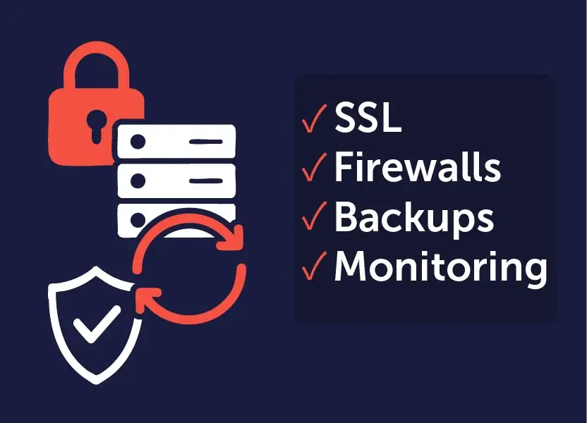 Small business owner holding his head in frustration after his website went down.